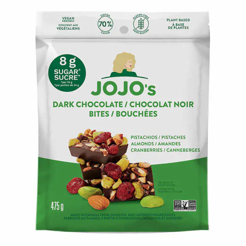 Jojo's Dark Chocolate Bites Main Image